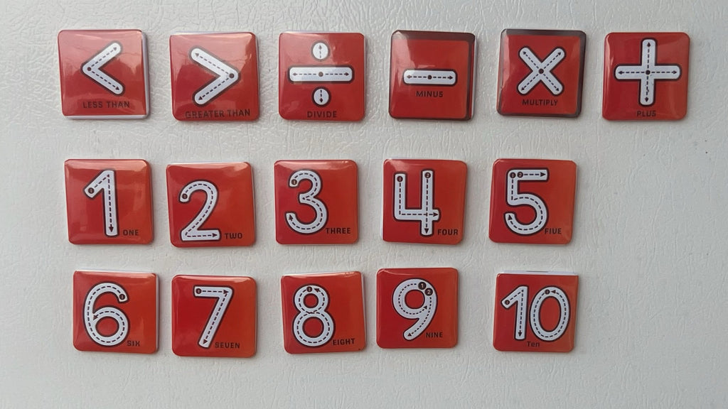 Traceable Magnetic Numbers & Math Symbols Educational Manipulative Set