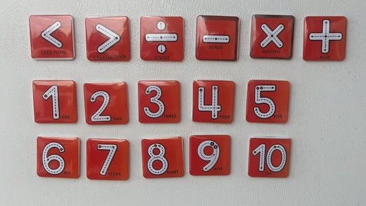 Traceable Magnetic Numbers & Math Symbols Educational Manipulative Set