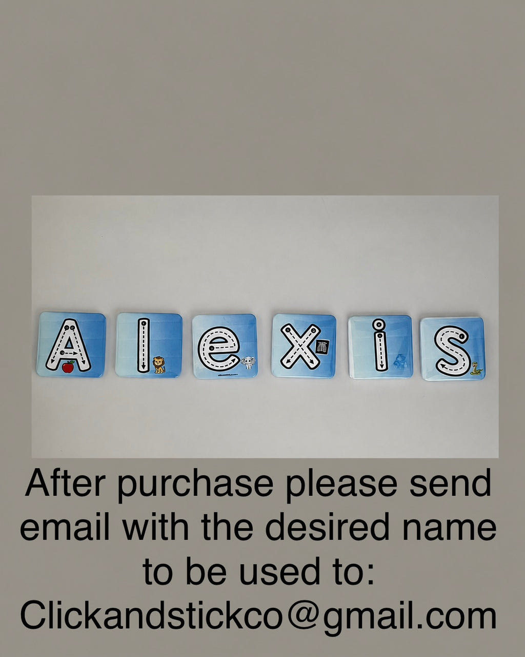 Learn to Write Your Name Magnetic Tiles – Personalized Phonics Learning Set