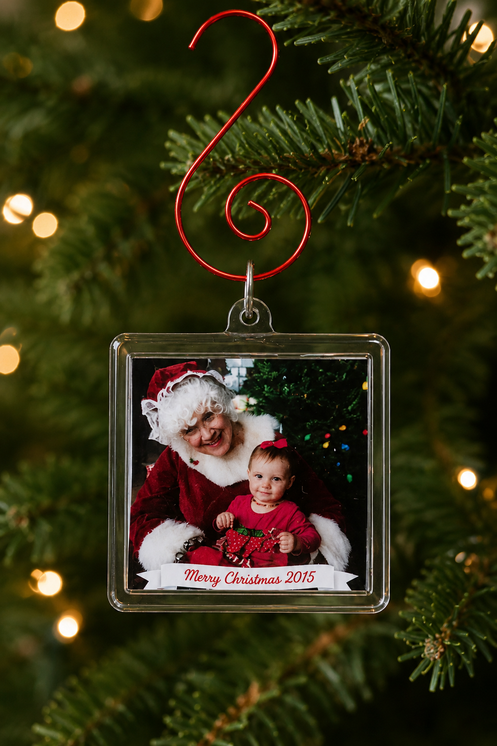 Custom 2" Photo Acrylic Christmas Ornament 🎄✨