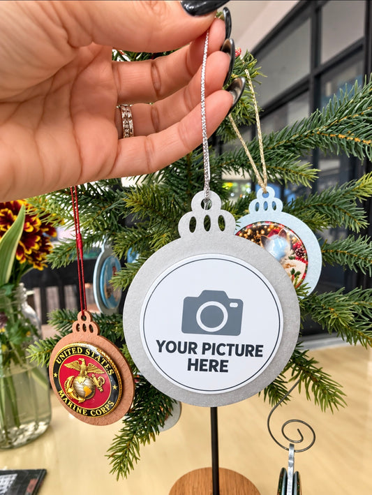 Custom Double-Sided Photo Ornament
